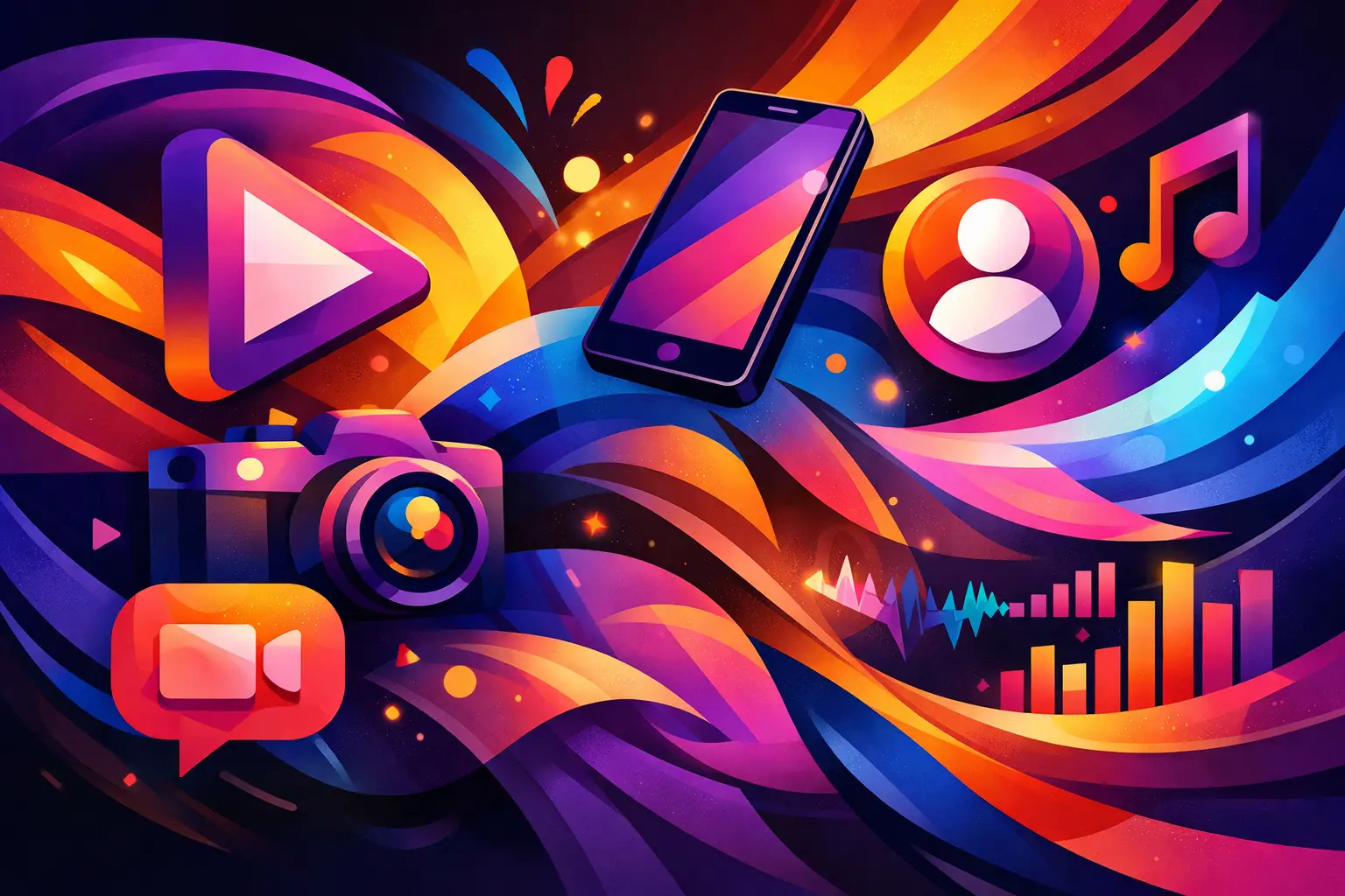 Conteúdo audiovisual para redes sociais com impacto